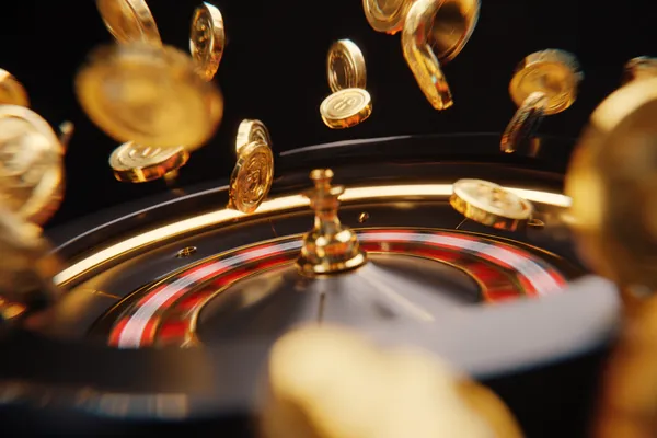 A confident dealer surrounded by casino chips inviting players to access their K677 account, reflecting quick and easy login options.